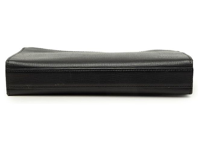 Burberry Clutch aus schwarzem Leder - Ansicht 3