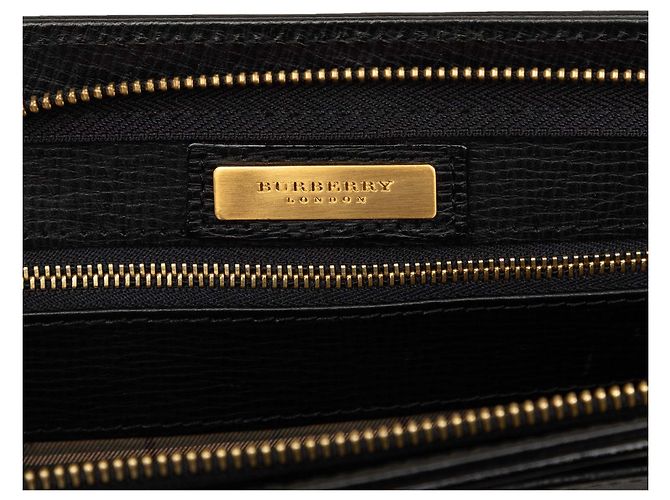 Burberry Clutch aus schwarzem Leder - Ansicht 5