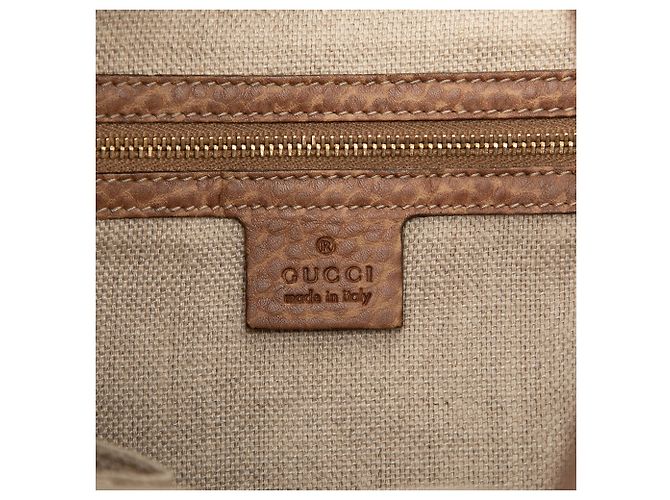 Borsa a tracolla Charlotte Gucci in pelle marrone - vista 5