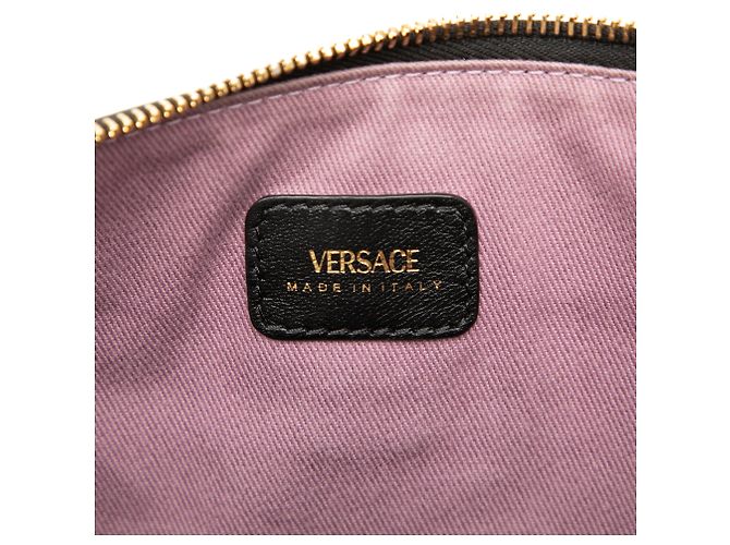 Pochette da polso Medusa in pelle nera Versace - vista 5