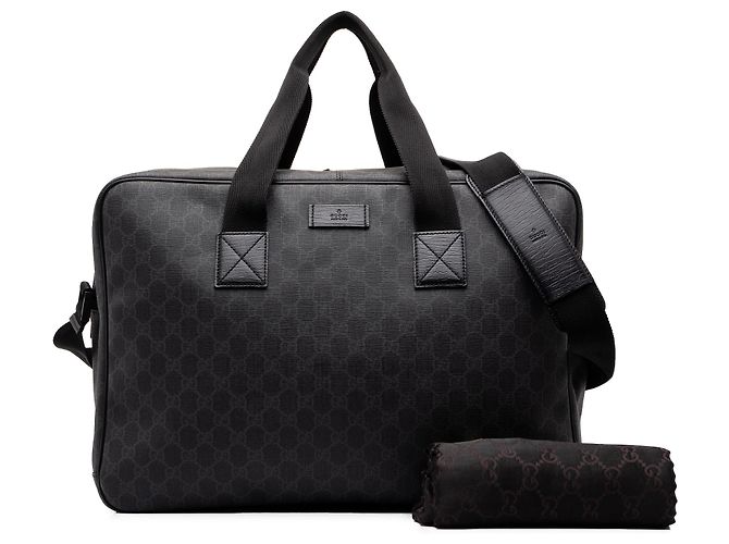 Borsa da viaggio Gucci Black GG Supreme - vista 7