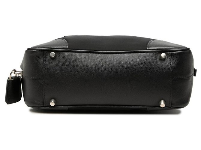 Borsa Tote Prada con placca logo triangolare - vista 3