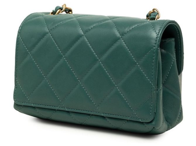 Bolsa de Ombro com Corrente Chanel Coco Mark Matelassé - vista 2