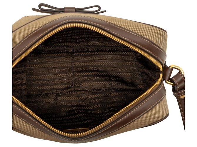 Prada Jacquard Crossbody Shoulder Bag mit Dreiecks-Logo-Plakette - Ansicht 4