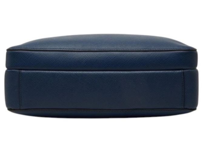 Bolso de hombro Prada de piel Saffiano Navy - vista 3