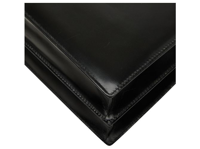 Bulgari Bolso de mano Bvlgari de cuero negro - vista 6