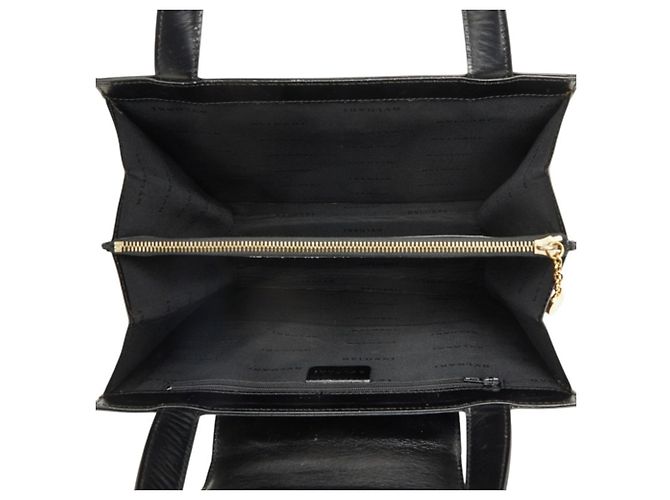 Bulgari Bolso de mano Bvlgari de cuero negro - vista 8