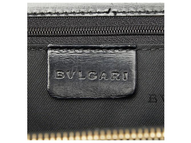 Bulgari Bolso de mano Bvlgari de cuero negro - vista 9