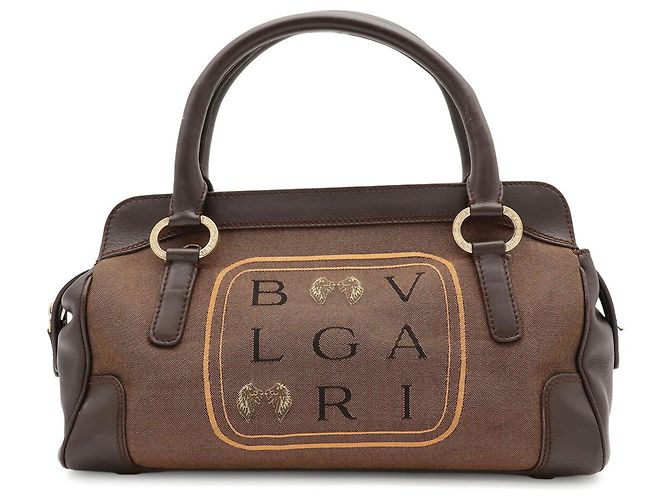Bulgari Borsa a mano/Borsa a tracolla in tela Bvlgari - vista 2