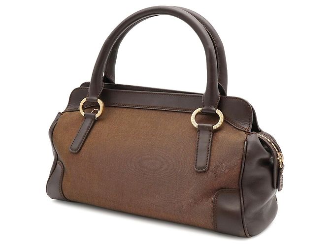 Bulgari Borsa a mano/Borsa a tracolla in tela Bvlgari - vista 3