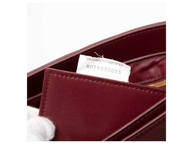 Borsa a tracolla Bottega Veneta in pelle Bordeaux - vista 6