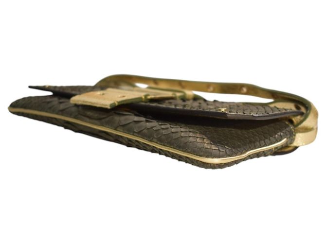 Christian Dior Pochette Cannage in Pitone Metallizzato - vista 9