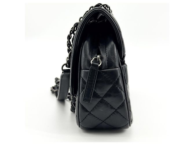 Chanel Flap Messenger Quilted Calfskin - vista 3