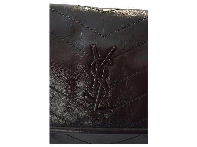 Autre Marque Saint Laurent Niki Medium Bolsa de Ombro Preta - vista 15