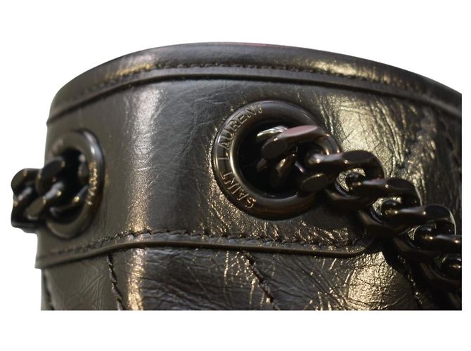 Autre Marque Saint Laurent Niki Medium Bolsa de Ombro Preta - vista 16