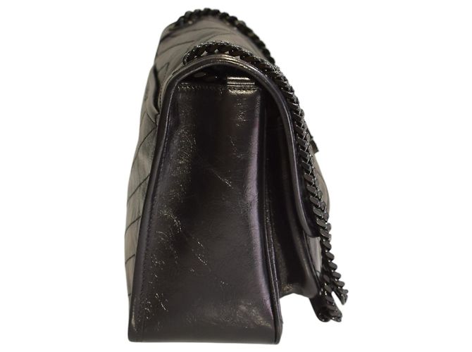 Autre Marque Saint Laurent Niki Medium Bolsa de Ombro Preta - vista 7