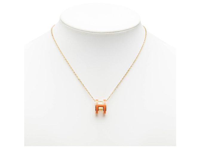 Hermès Collana con ciondolo a catena Logo Hermes Pop H - vista 6