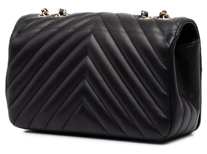 Bolso de hombro con cadena Chanel Coco Mark Chevron V-Stitch - vista 2