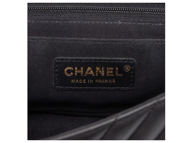 Bolso de hombro con cadena Chanel Coco Mark Chevron V-Stitch - vista 5