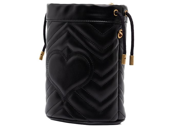 Borsa a tracolla con catena Gucci GG Marmont - vista 2