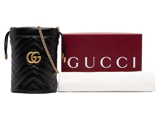 Borsa a tracolla con catena Gucci GG Marmont - vista 7
