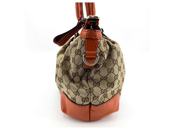 Gucci Sukey Top Handle Satchel GG Canvas mit Leder Large - Ansicht 3