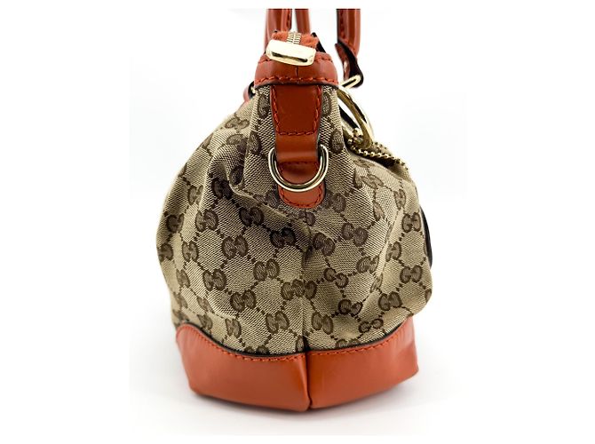 Gucci Sukey Top Handle Satchel GG Canvas mit Leder Large - Ansicht 4