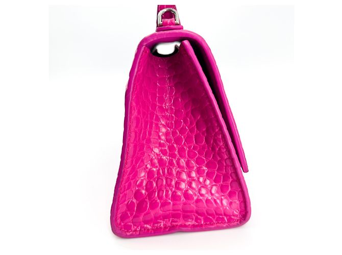 Balenciaga Hourglass Top Handle Crocodile Embossed Leather XS - Ansicht 4