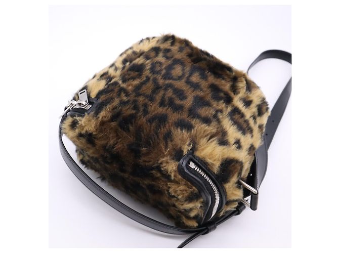 Céline Bolsa de Ombro Celine Fluffy Box em Pele Sintética de Leopardo - vista 2