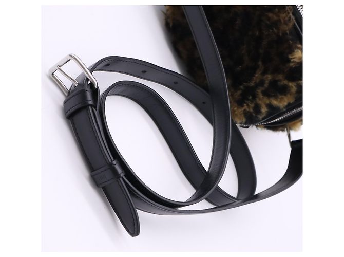 Céline Bolsa de Ombro Celine Fluffy Box em Pele Sintética de Leopardo - vista 5