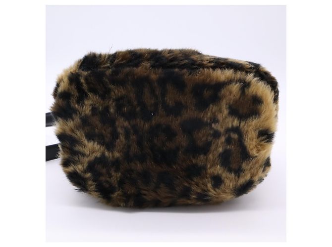 Céline Bolsa de Ombro Celine Fluffy Box em Pele Sintética de Leopardo - vista 7