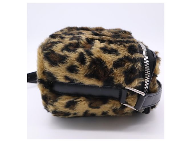 Céline Bolsa de Ombro Celine Fluffy Box em Pele Sintética de Leopardo - vista 9