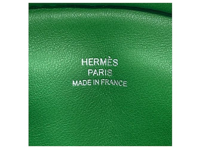 Hermès Borsa a vita Hermes in Vert Cricket Bamboo - vista 11