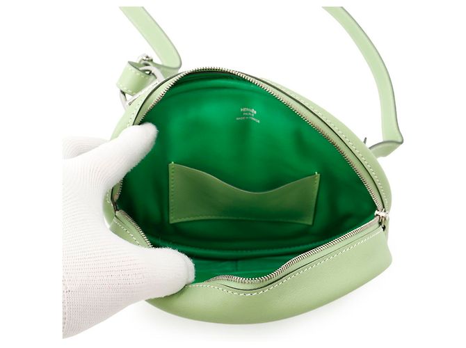 Hermès Borsa a vita Hermes in Vert Cricket Bamboo - vista 5
