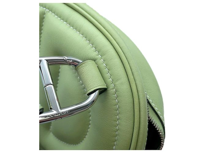 Hermès Borsa a vita Hermes in Vert Cricket Bamboo - vista 7