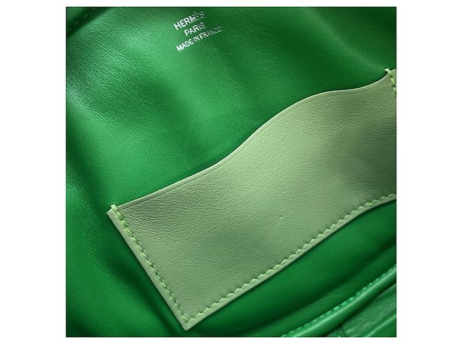 Hermès Borsa a vita Hermes in Vert Cricket Bamboo - vista 8