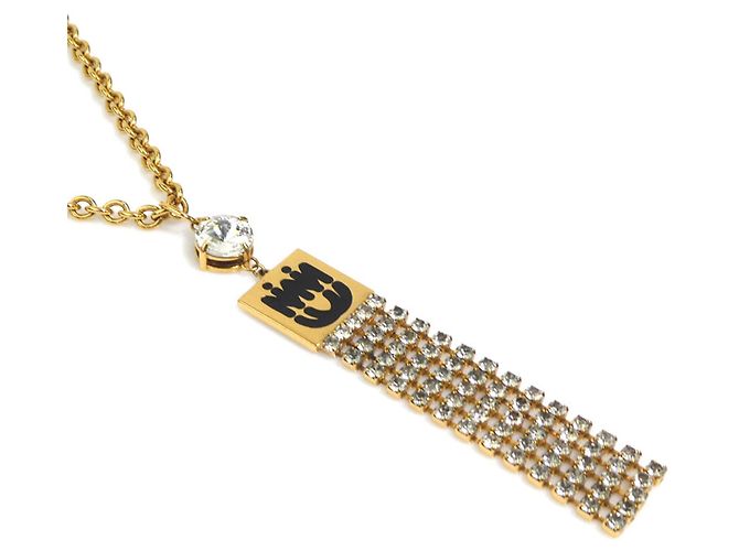 Miu Miu Halskette aus Metall und Strass - Ansicht 2