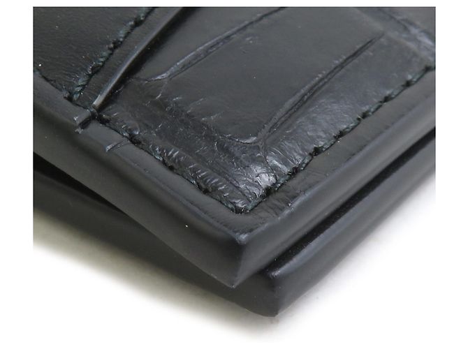 Bottega Veneta Black Leather Bill Wallet - view 5