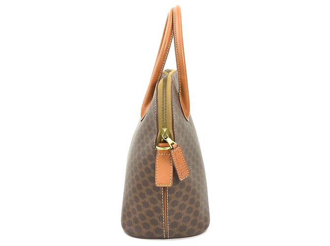 Céline Bolsa Celine Macadam em lona revestida e couro - vista 2