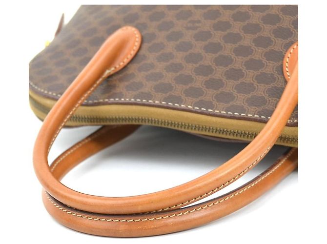 Céline Bolsa Celine Macadam em lona revestida e couro - vista 7