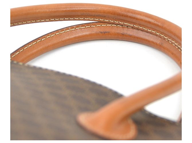 Céline Bolsa Celine Macadam em lona revestida e couro - vista 8