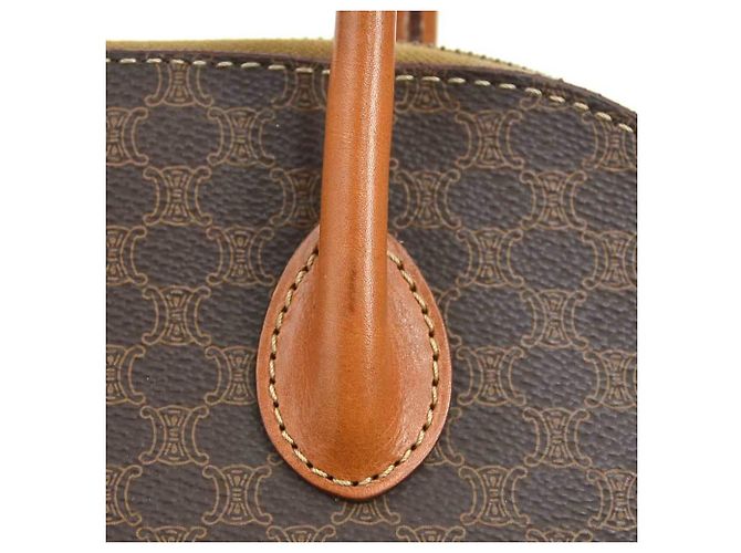 Céline Bolsa Celine Macadam em lona revestida e couro - vista 9