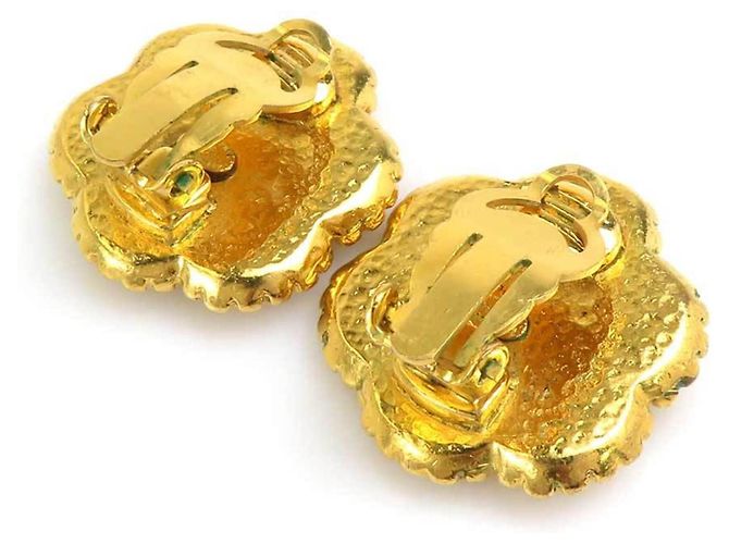 Boucles d'oreilles clips Chanel Coco Mark - vue 4