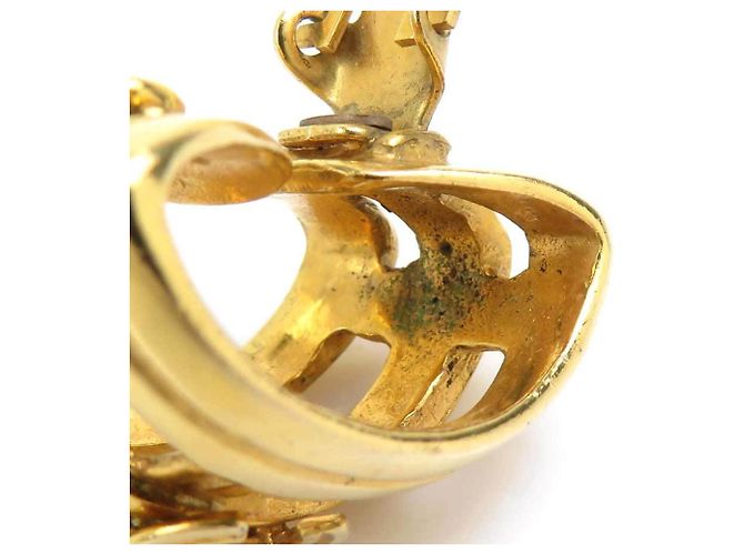 Chanel Gold Clip-On Ohrringe - Ansicht 10