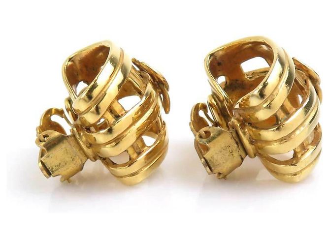 Chanel Gold Clip-On Ohrringe - Ansicht 5