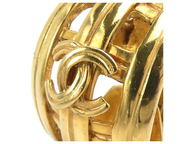 Chanel Gold Clip-On Ohrringe - Ansicht 8