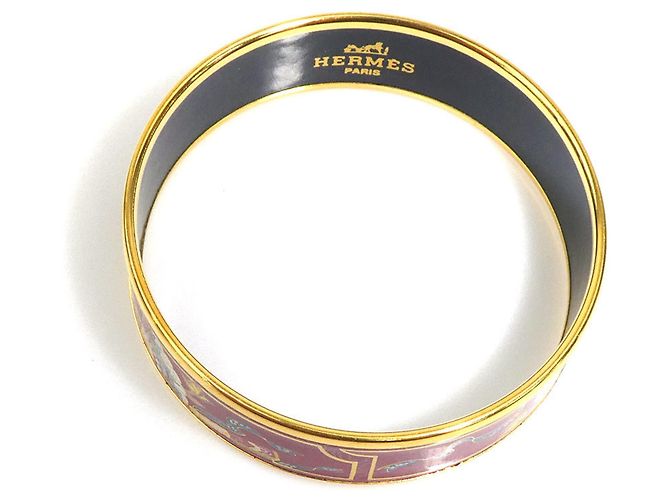 Hermès Bracciale Rigido in Smalto Multicolor Hermes - vista 5