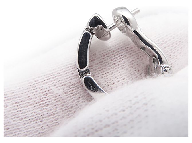 Orecchini Cartier Panthère Maillon Half Hoop - vista 5