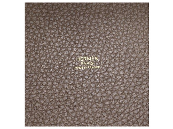 Hermès Bolso Hermes Picotin Lock MM en Etoupe Gray - vista 15