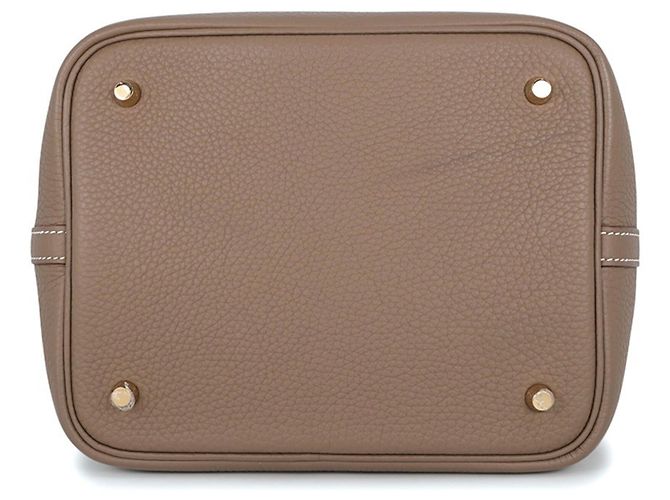 Hermès Bolso Hermes Picotin Lock MM en Etoupe Gray - vista 3
